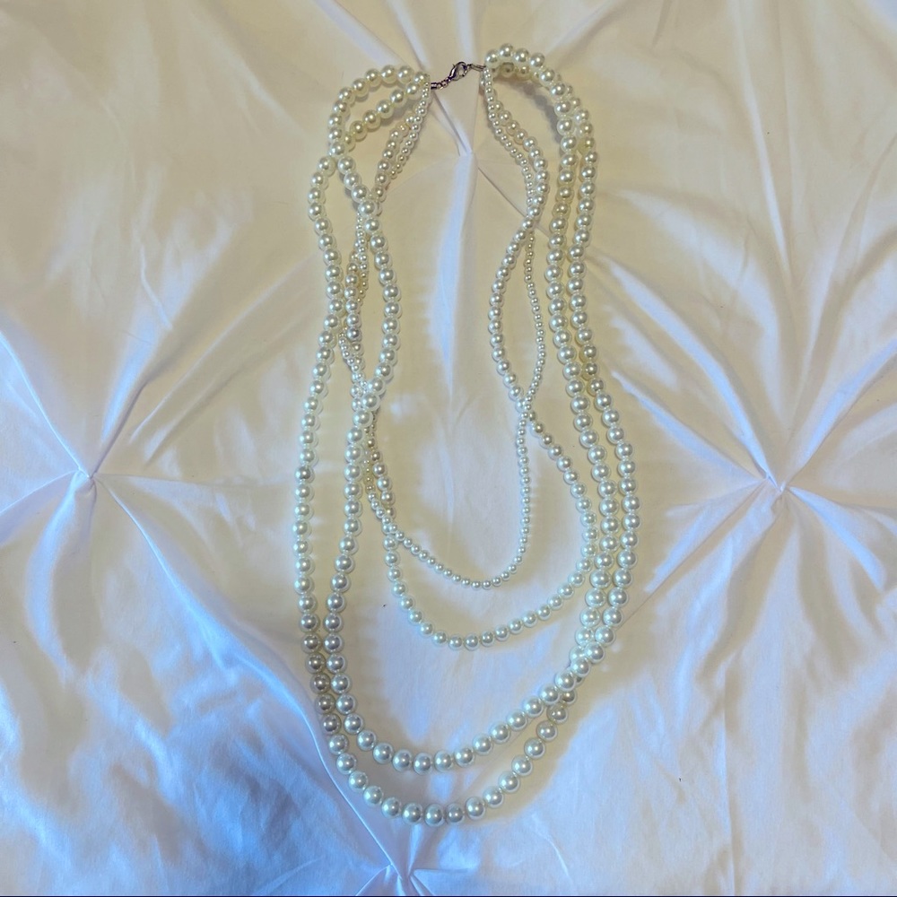 Faux Pearl Multi strand